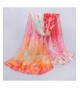 Sunward Fashion Chiffon Pashmina flower Orange