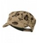 Flower Jeep Style Army Cap - Brown - CU11P5IIY2P