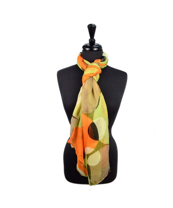 Cozzy Land Bubble Print Scarf - Lime - CJ11LXK5JJZ