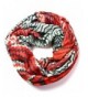 Anytime Scarf Red Women's Chevron Infinity Loop Circle Scarf Snood - CZ11GCU506D