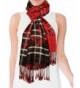 Viscose Cross Stripes Flower Imprint in Cold Weather Scarves & Wraps