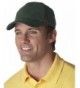 UltraClub mens Classic Cut Brushed Cotton Twill Constructed Cap(8110) - Forest Green - CZ11F78FINB