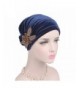 Turban Head Fabal Woman Velvet Turban Headband Wraps Hijab Head Scarf - Navy - C9185ER5YX0