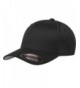 Flexfit Men's Athletic Baseball Fitted Cap - Black - CS182YM6W0X