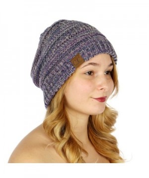 SERENITA Unisex Multicolor Beanie Purple