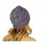 SERENITA Unisex Multicolor Beanie Purple in Women's Skullies & Beanies