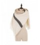 eUty Autumn Winter Soft Stripe Scarf Beige&Light Tan - CE12NTRP77G