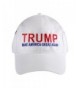 Donald Trump 2016 Adjustable Adult Unisex Cap "MAKE AMERICA GREAT AGAIN!" Beautiful EMBROIDERED Text - White - C9129SP32AN