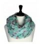 KnitPopShop Flamingo Infinity Scarf Soft (Turquoise and Pink) - CN1853KG0MI