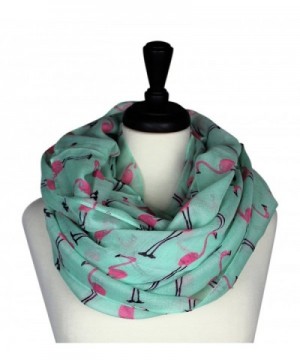 KnitPopShop Flamingo Infinity Scarf Soft (Turquoise and Pink) - CN1853KG0MI