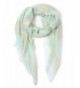 Women's Light weight Oblong Sparkle Shimmer Glitter Accented Scarf. - Aqua - CU182WCGXEN