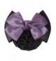 Shuohu Women Pro Bow Barrette Hair Clip Cover Bowknot Bun Snood Hairnet - Purple - CK12I9RU21T