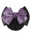 Shuohu Women Pro Bow Barrette Hair Clip Cover Bowknot Bun Snood Hairnet - Purple - CK12I9RU21T