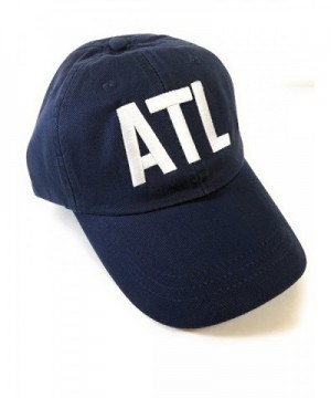 Mary's Monograms/Adams ATL Airport Code Baseball Hat - Navy Blue - CM189RZY6UW