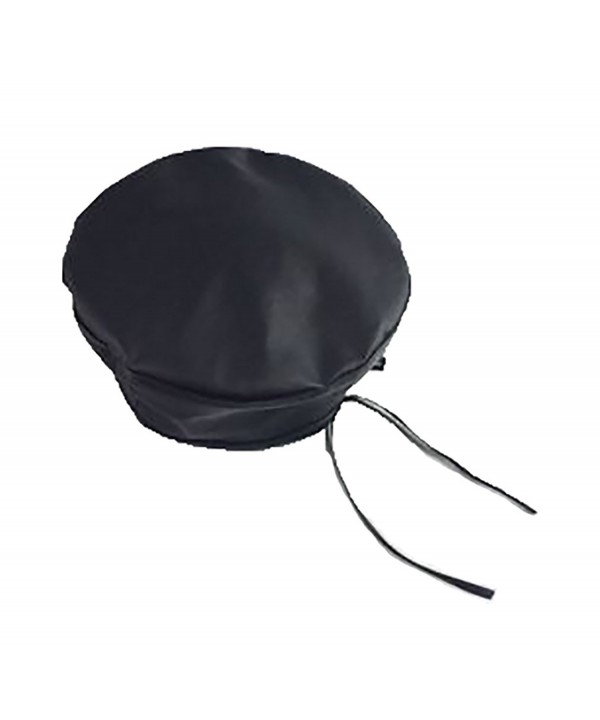 YOUMU Women Adjustable Beanie Beret Cap Vintage Military Soldier Army Hat - Black - CP1847SITHN