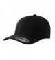 Original Flexfit Pinstripe Baseball Blank Cap HAT Fitted Flex Fit 6195P - Black/White - CD11LP9TG9N