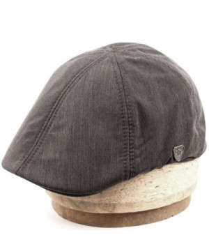 Men's 6 Panel Linen Duckbill Ivy Hat - A Gray - CJ12NV1RH06