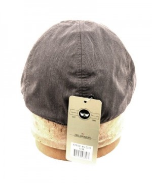 Mens Panel Linen Duckbill GRAY in Men's Newsboy Caps