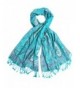 Bohomonde Pashmina Paisley Traditional Jacquard - Turquoise/Lavendar - CD12MASNBOM