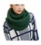 Women Fashion All-match Loop Scarf Knitting Scarf Winter Pure Color Warm Scarf - Deep green - C6128OHOOXB