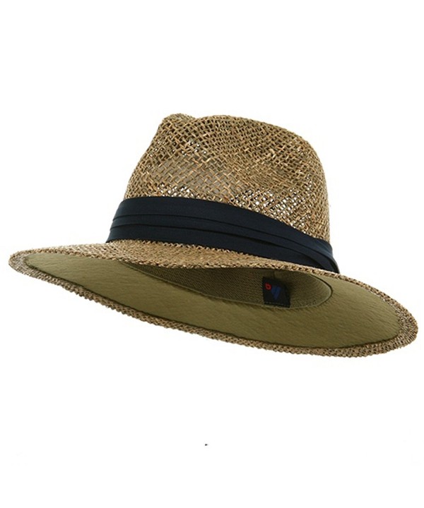 Safari Straw Hat - Navy Band - CT111GHV98P