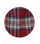 Classic Plaid Pattern Blanket Burgundy