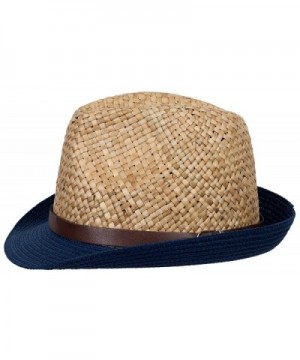 DRY77 Mens Straw Fedora Hats