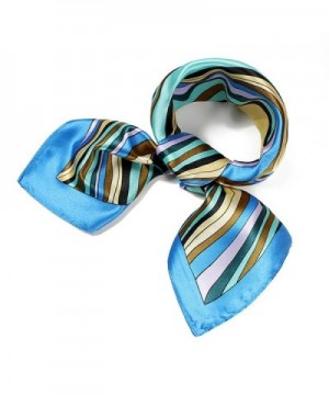 Fashion Square Scarf Soft Satin Silk Feel Hair Wrap Neckerchief Free Gift - A-3 - CS12JFZJMLP