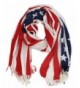 Soft American USA Flag Print Wrap Shawl Scarf 80 " x 29" - C412BVCROVF