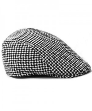 LOCOMO Houndstooth Checker Pattern FFH119BLK in Women's Newsboy Caps