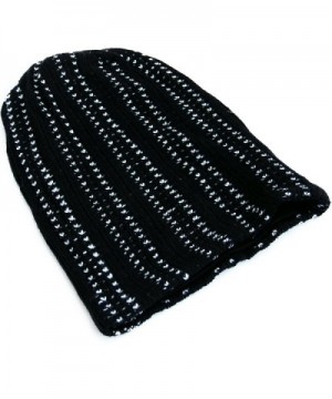 REDSHARKS Unisex Baggy Beanie Slouchy Knit Caps Skull Hats Rib Stripe BZJBX1014 - C81291CYHQ7