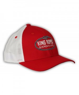 King Ropes Imperial Mesh Baseball Caps By Kings Saddlery - Red/White - C4182OAXI64