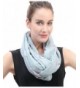 Lina & Lily Rabbit Bunny with Bow Tie Print Women's Infinity Scarf Lightweight - Pale Blue - CL11VW9VAB7