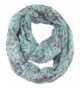 Lina Lily Womens Infinity Turquoise in Fashion Scarves