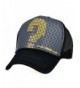 LOCOMO Checker Question Mark Mesh Back Snapback Baseball Brim Cap FFH179BLK - Gray - CQ11LKGKNT3