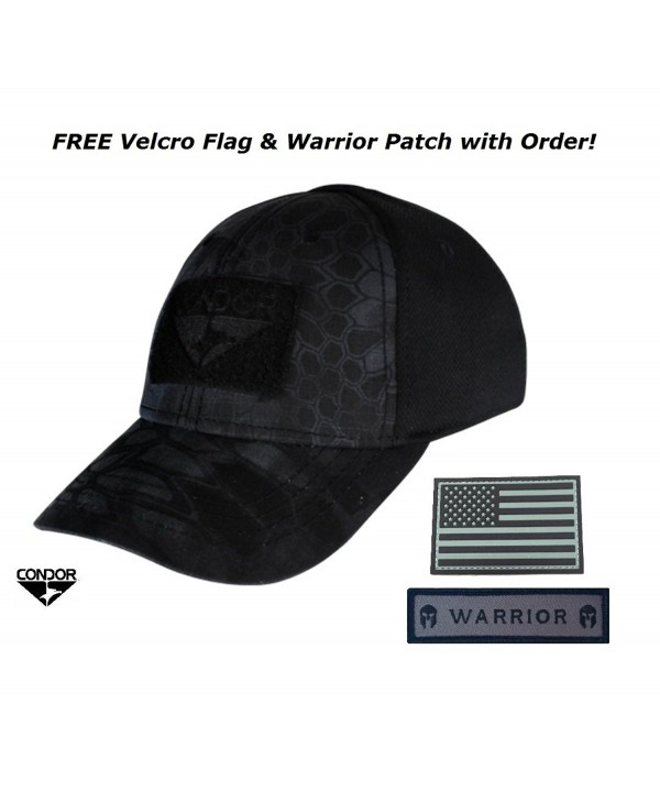Condor Flex Tactical Cap (Kryptek Typhon) + FREE PVC Flag & Warrior Patch - CG12K7YZ0MD