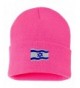 Israel Flag Custom Personalized Embroidery Embroidered Beanie - Hot Pink - CX12O6IMMDE