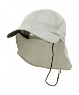 Microfiber Cap with Flap-White - CI11174WXAJ