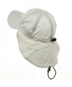 MG Microfiber Cap with Flap White