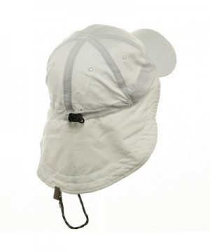 MG Microfiber Cap with Flap White in Women's Sun Hats