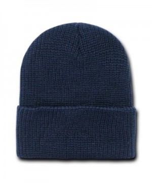 NAVY BLUE LONG WATCH CAP BEANIE SKI CAP CAPS HAT HATS CUFFED - CJ112H06Q79
