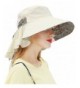 Women's Summer Straw Hat Beach Bucket Hats Cap Wide Brim Sun Hat - Sun Protective - Beige - C3183382D5E