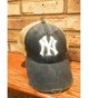 Marys Monograms Monogrammed Yankees Distressed in Women's Baseball Caps