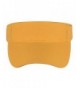 Visors Hat Unisex Solid Sports Tennis Sun Visor Adjustable Velcro Hats By PZLE - Yellow - C317YDKT8R8