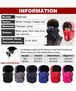 Paladineer Winter Trooper Trapper Hunting in Men's Balaclavas