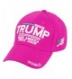 Trump with American Flag Baesball Cap - Hot Pink - C412J888WNN