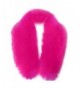 DDLBiz Fashion Women's Faux Fur Collar Scarf Shawl Wrap Stole Scarves - Hot Pink - CP12N9RXHXG