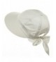 Ladies White Cotton Garden Hat