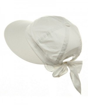 Ladies White Cotton Garden Hat