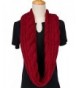 MOTINE Womens Winter Infinity Burgundy in Wraps & Pashminas